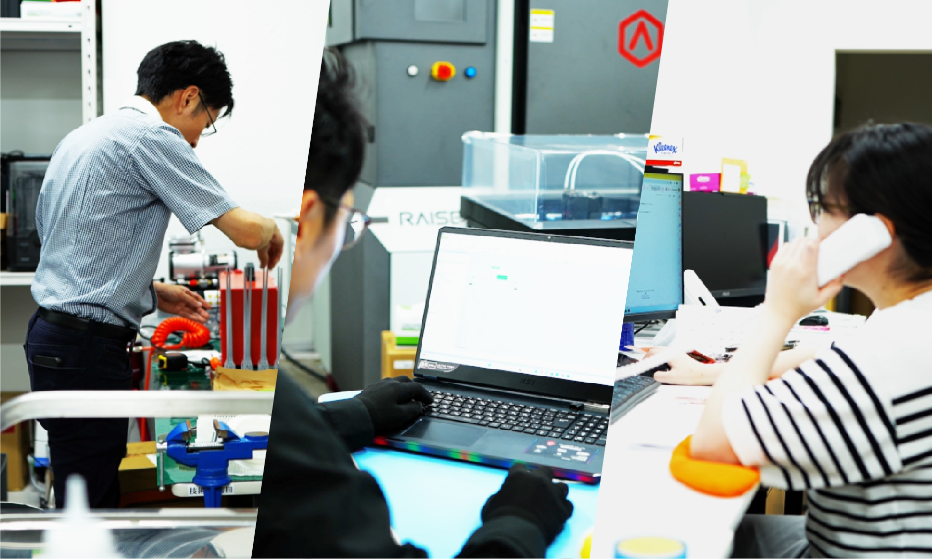 日本3Dプリンター株式会社社内風景