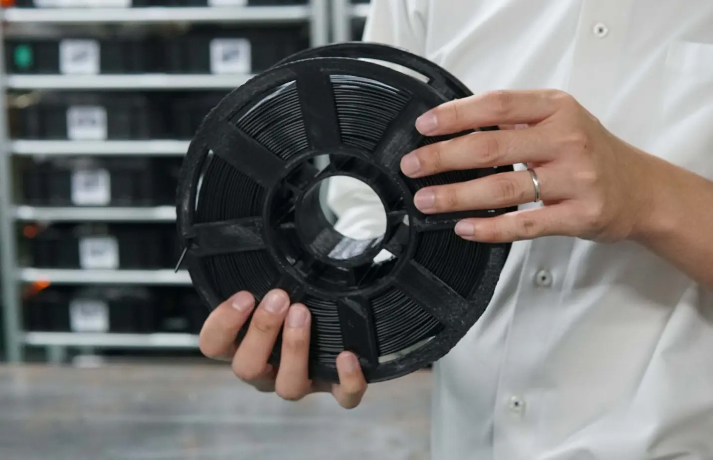 フィラメントとして巻き取ったもの