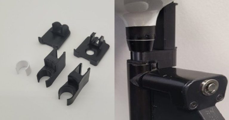 これらのプリンターや治具は、製品の部品用ホルダーを製作するために使用されており、組み立て時に部品を正確に位置合わせするのに役立っています